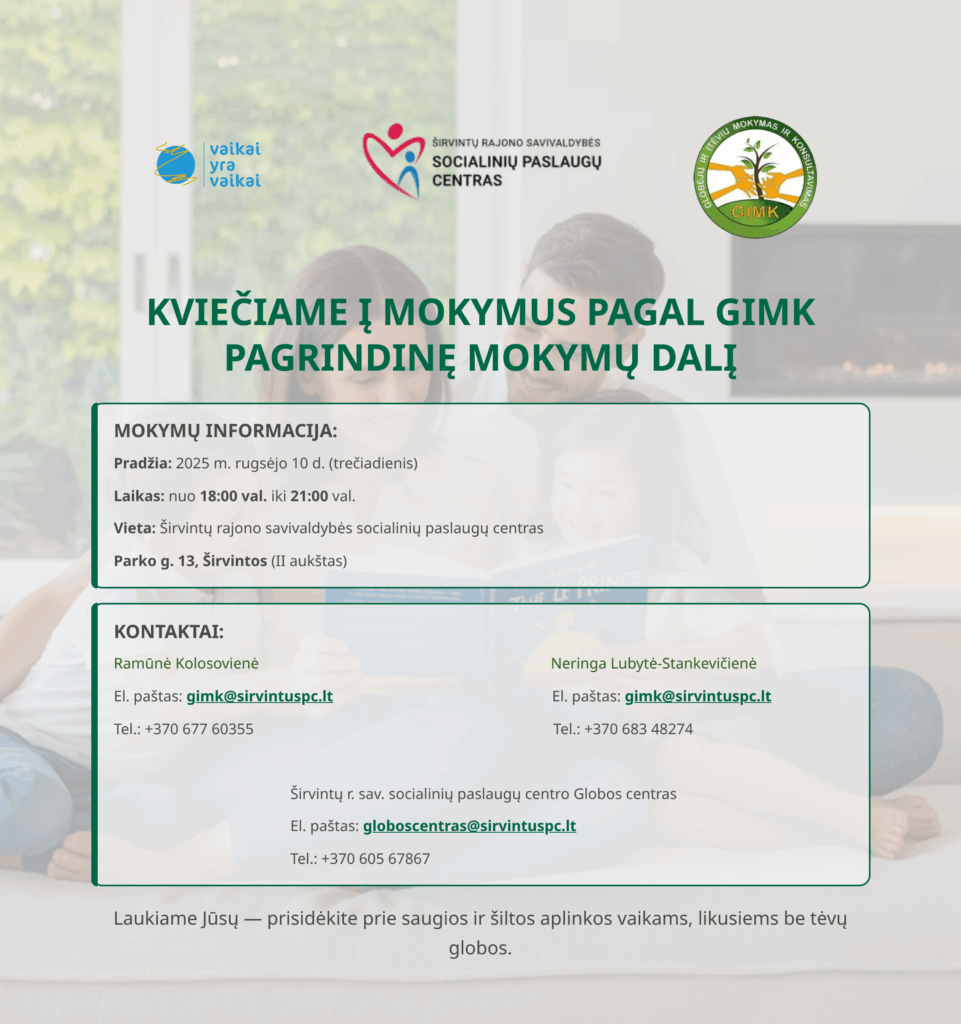 GIMK mokymai